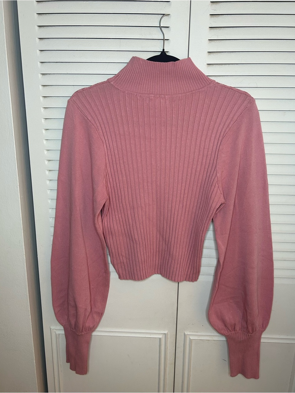 Fashion Nova Rose Ribbed Turtleneck Sweater